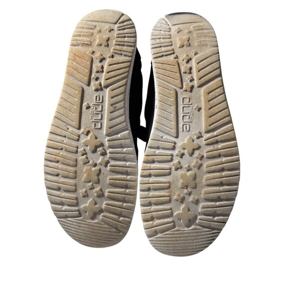 Hey Dude Women's Black Canvas Lace-Up Loafers Size 7 - Picture 8 of 8